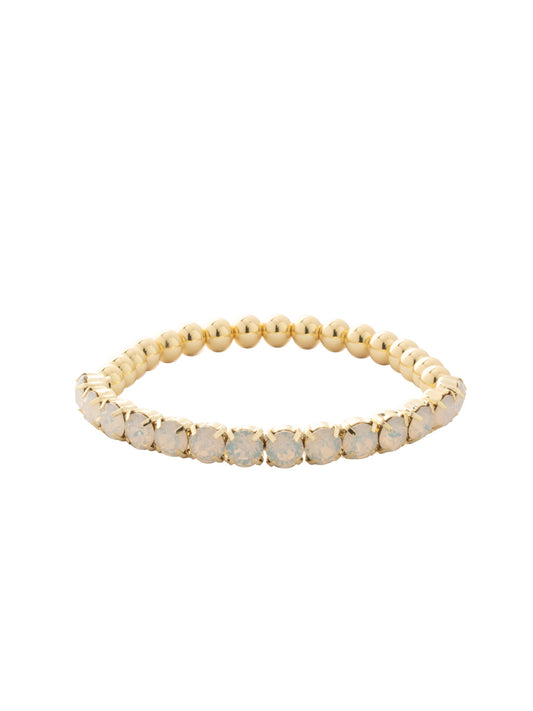 Sorrelli White Opal Mini Crystal Mini Zola Stretch Bracelet