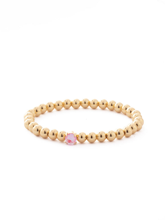 Sorrelli Light Rose Delite Mini Single Crystal Stretch Bracelet