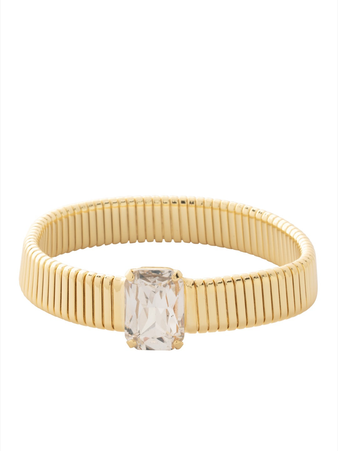 Sorrelli Crystal Single Emerald Stretch Bracelet
