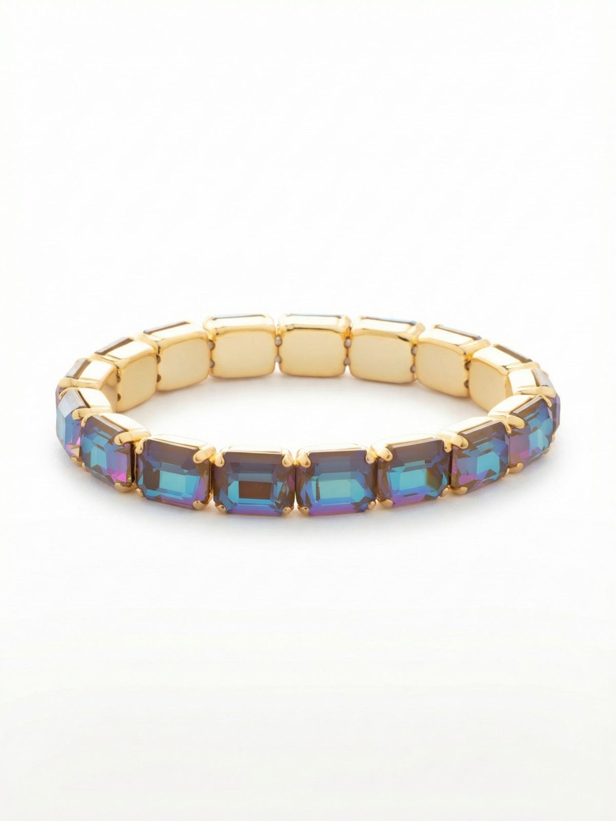 Sorrelli Cappuccino Delite 7 Inch Easton Emerald Cut Stretch Bracelet
