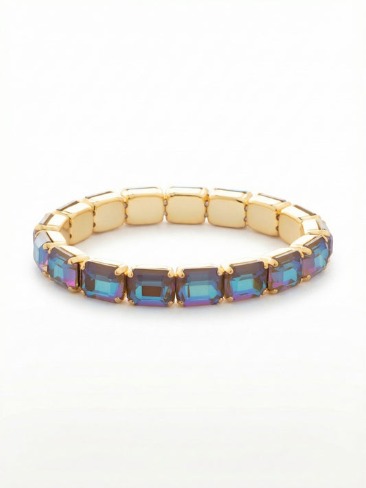 Sorrelli Cappuccino Delite 7 Inch Easton Emerald Cut Stretch Bracelet