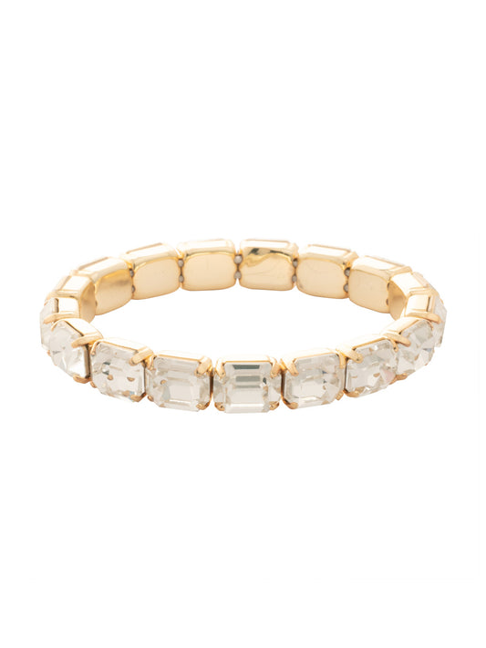 Sorrelli Crystal 7 Inch Easton Emerald Cut Stretch Bracelet