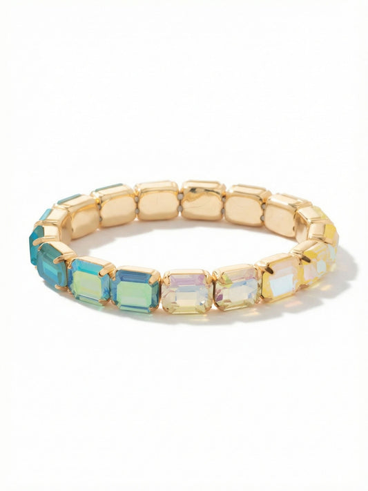 Sorrelli Coastal Dreams 7 Inch Easton Emerald Cut Stretch Bracelet
