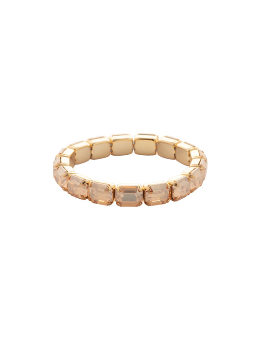 Sorrelli Dark Champagne 7 Inch Easton Emerald Cut Stretch Bracelet
