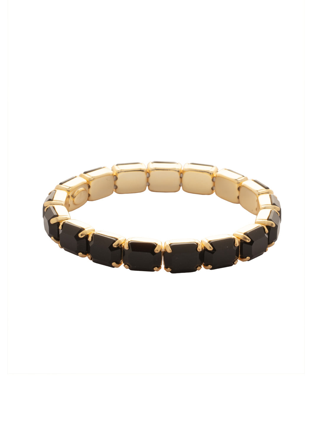 Sorrelli Jet 7 Inch Easton Emerald Cut Stretch Bracelet