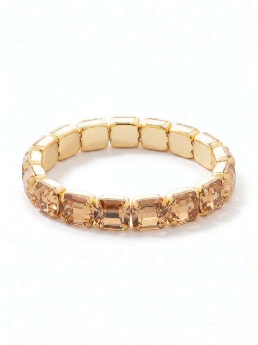 Sorrelli Light Colorado 7 Inch Easton Emerald Cut Stretch Bracelet