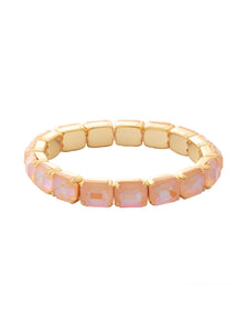 Sorrelli Peach Delite 7 Inch Easton Emerald Cut Stretch Bracelet