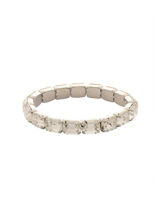 Sorrelli Crystal 7 Inch Easton Emerald Cut Stretch Bracelet