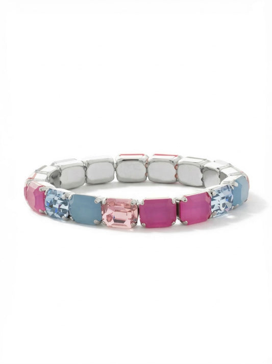 Sorrelli Peony Breeze 7 Inch Easton Emerald Cut Stretch Bracelet