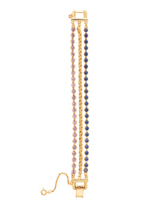 Sorrelli Berry Crush Crystal Rope Chain Layered Tennis Bracelet