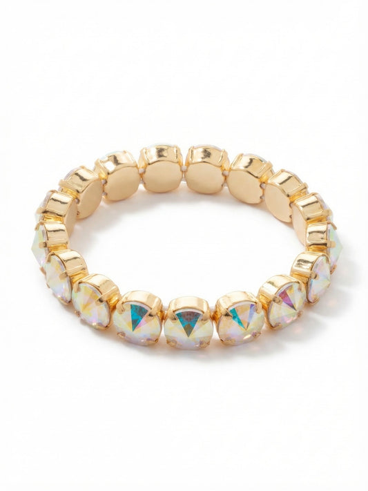 Sorrelli Crystal Aurora Borealis London Stretch Bracelet