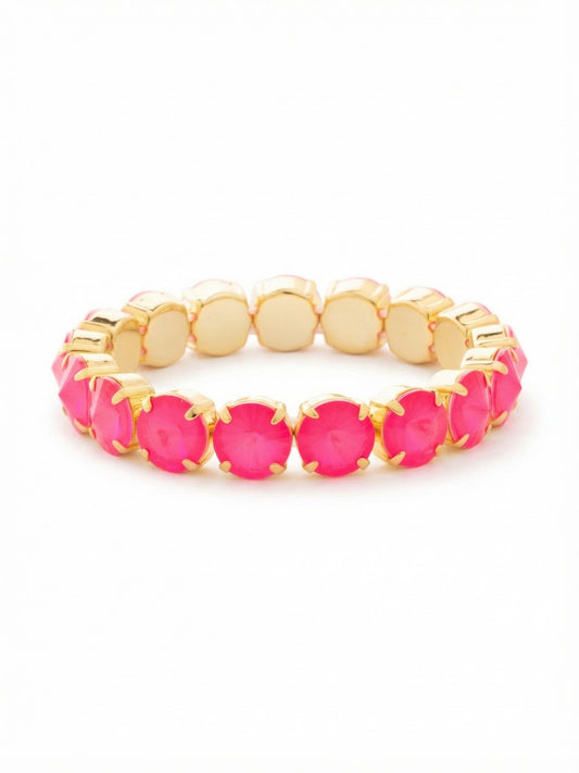 Sorrelli Electric Pink London Stretch Bracelet