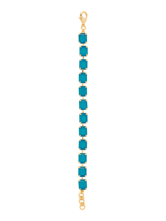Sorrelli Caribbean Blue Opal Octavia Repeating Tennis Bracelet