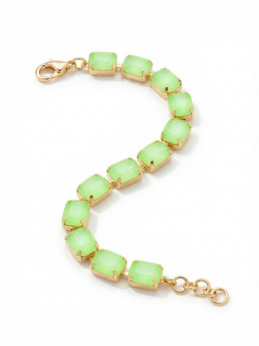 Sorrelli Electric Green Octavia Repeating Tennis Bracelet