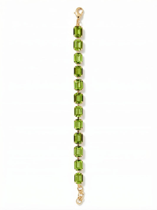 Sorrelli Peridot Octavia Repeating Tennis Bracelet