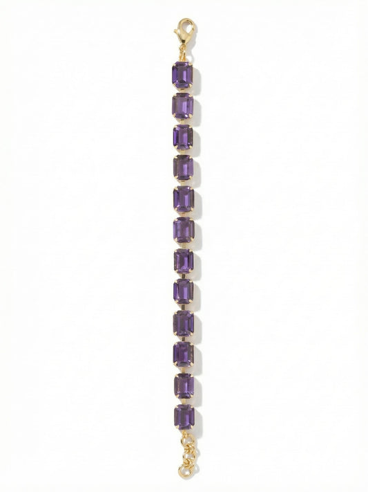 Sorrelli Purple Velvet Octavia Repeating Tennis Bracelet