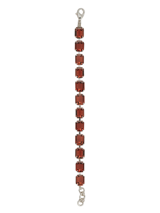 Sorrelli Burgundy Octavia Repeating Tennis Bracelet