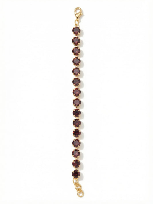 Sorrelli Burgundy Sienna Tennis Bracelet