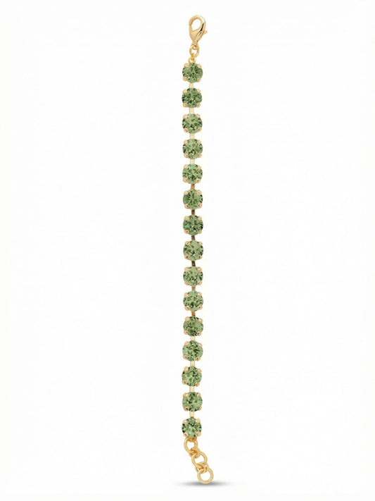 Sorrelli Peridot Sienna Tennis Bracelet
