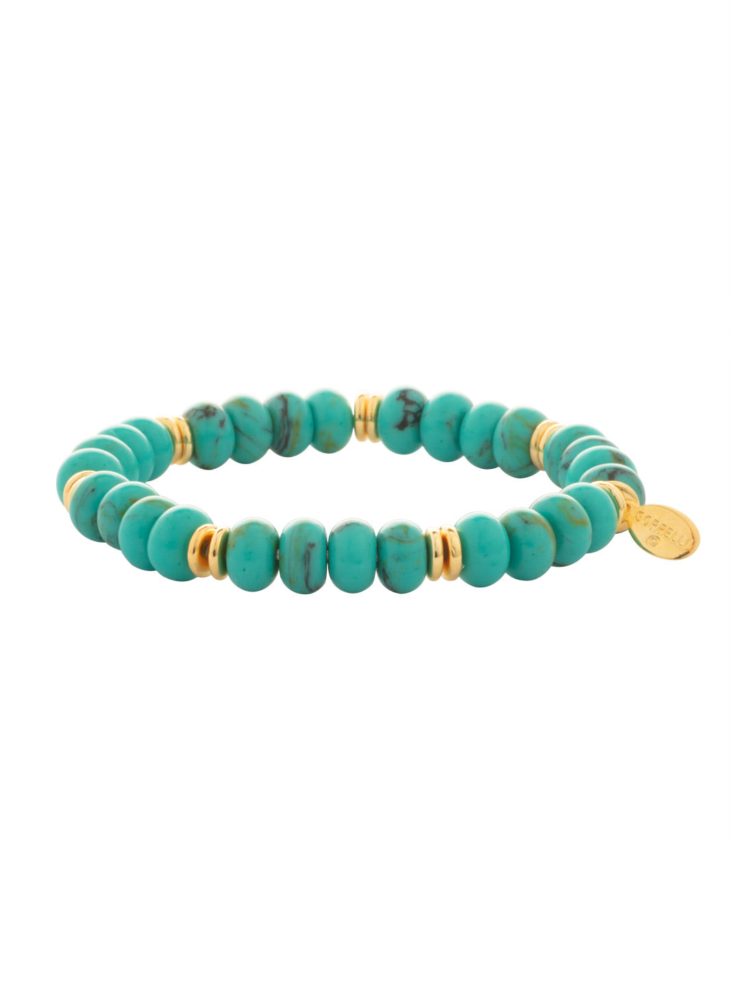 Sorrelli Turquoise Capri Beaded Stretch Bracelet