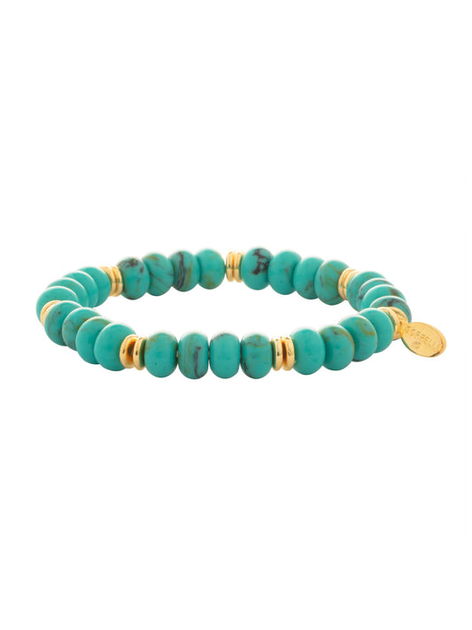 Sorrelli Turquoise Capri Beaded Stretch Bracelet
