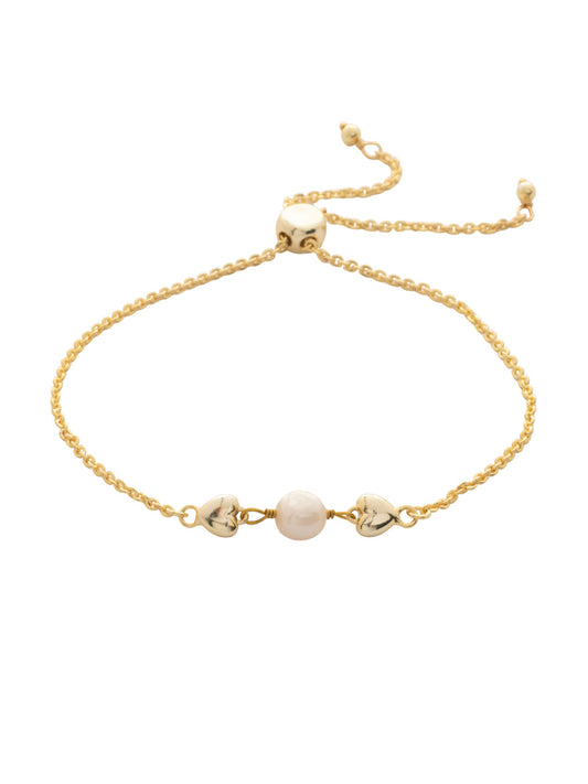 Sorrelli Modern Pearl Eternity Slider Bracelet