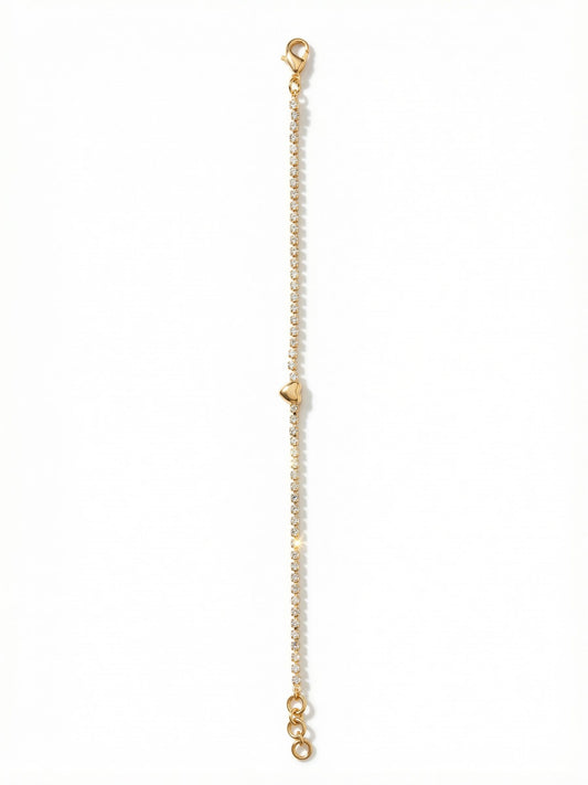 Sorrelli Crystal Mini Marnie Heart Tennis Bracelet