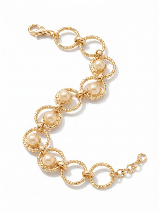 Sorrelli Modern Pearl Odessa Tennis Bracelet