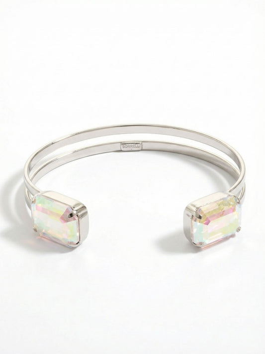 Sorrelli Crystal Aurora Borealis Brynn Adjustable Cuff Bracelet