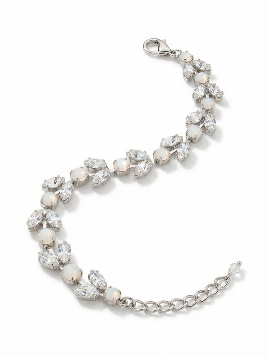 Sorrelli Crystal Lace Fern Tennis Bracelet