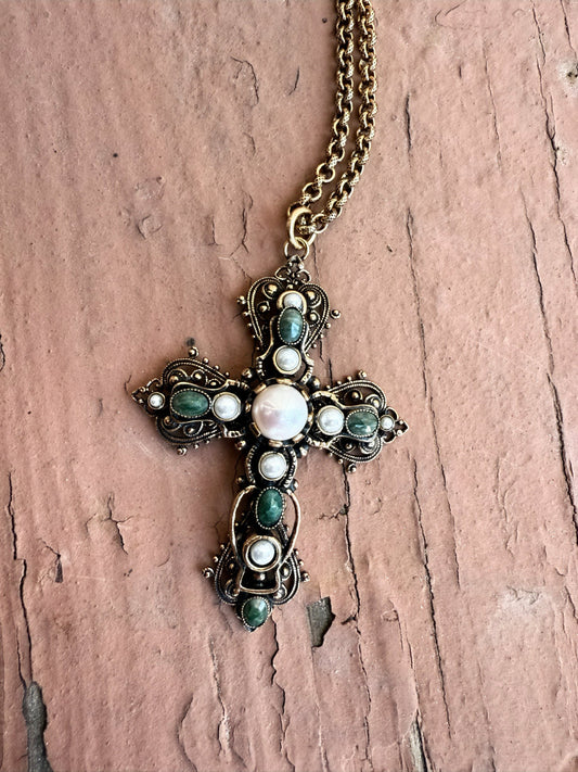 Italian Cross Necklace