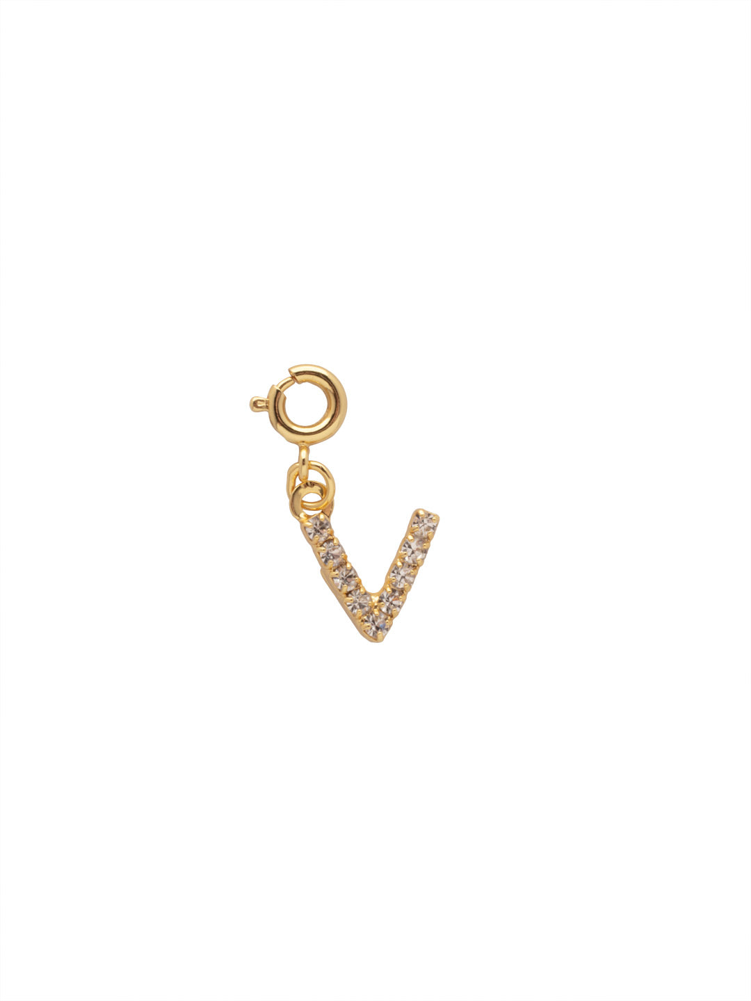 Sorrelli Crystal "V" Initial Charm