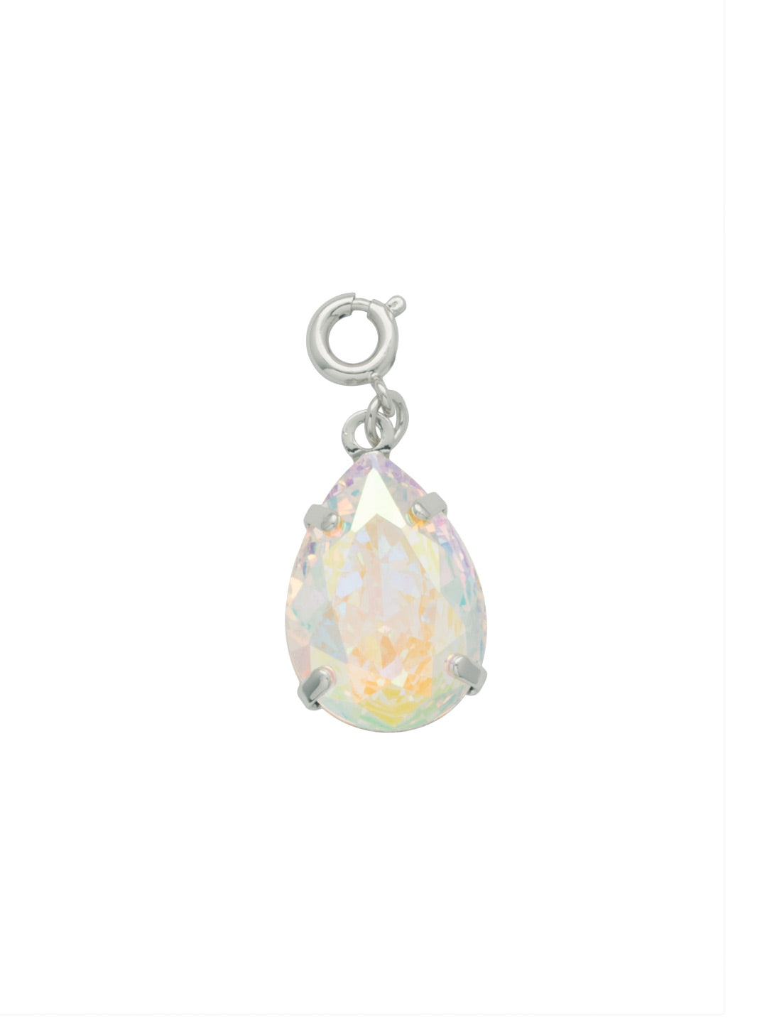 Sorrelli Crystal Aurora Borealis Pear Cut Crystal Charm