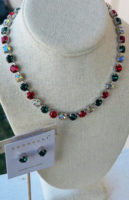 Merry and Bright two piece set on silver