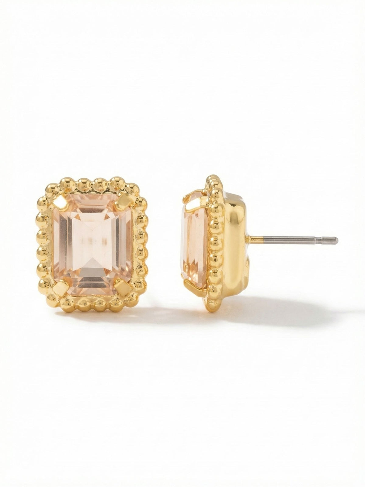 Sorrelli Golden Shadow Octavia Scalloped Stud Earrings