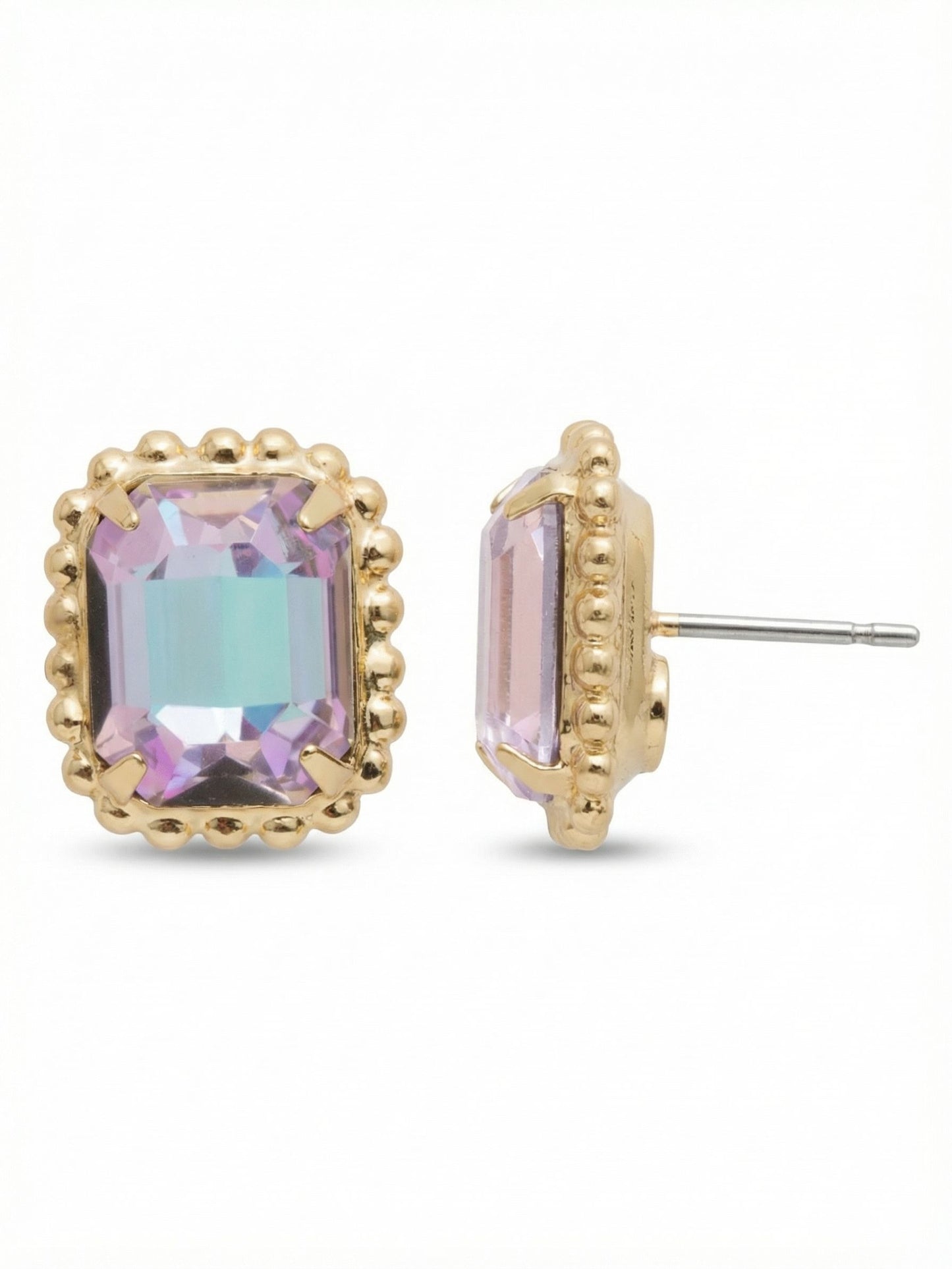 Sorrelli Vitrail Light Octavia Scalloped Stud Earrings