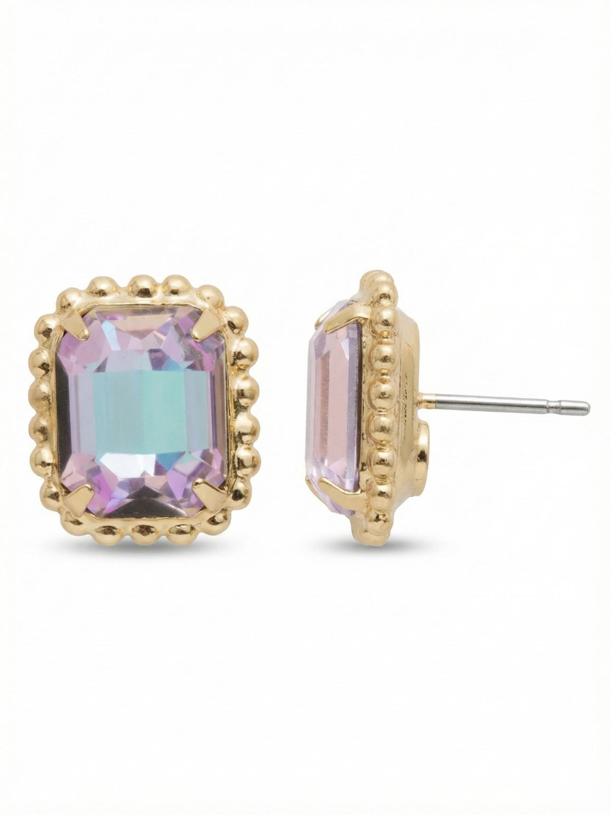 Sorrelli Vitrail Light Octavia Scalloped Stud Earrings