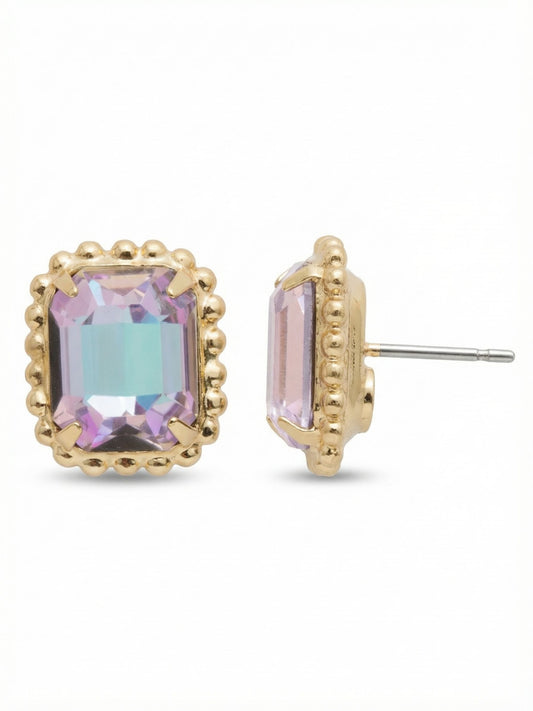 Sorrelli Vitrail Light Octavia Scalloped Stud Earrings