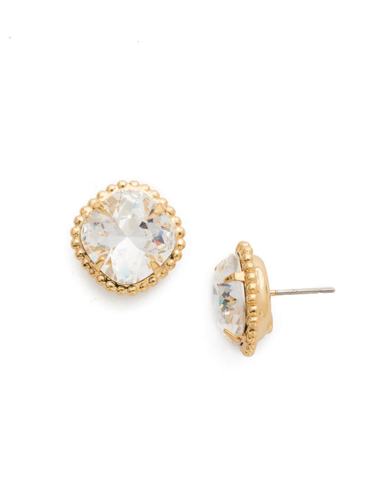 Sorrelli Crystal Cushion-Cut Solitaire Stud Earrings