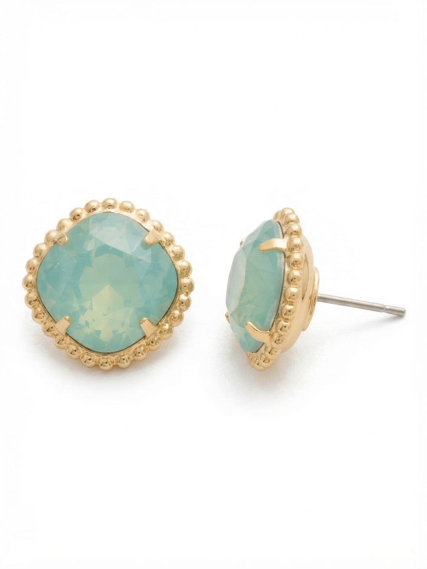 Sorrelli Pacific Opal Cushion-Cut Solitaire Stud Earrings