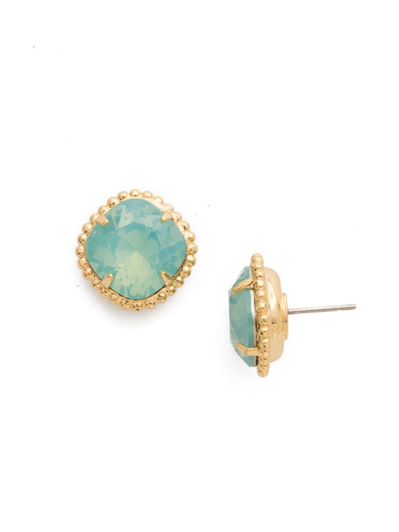 Sorrelli Pacific Opal Cushion-Cut Solitaire Stud Earrings