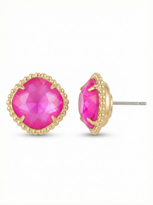 Sorrelli Wild Watermelon Cushion-Cut Solitaire Stud Earrings