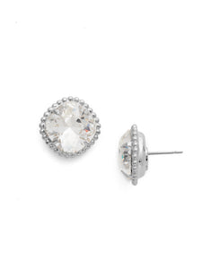 Sorrelli Crystal Cushion-Cut Solitaire Stud Earrings