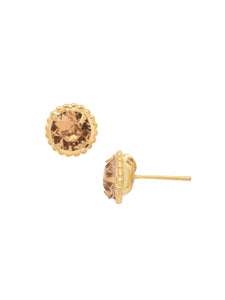 Sorrelli Maple Syrup Simplicity Stud Earrings