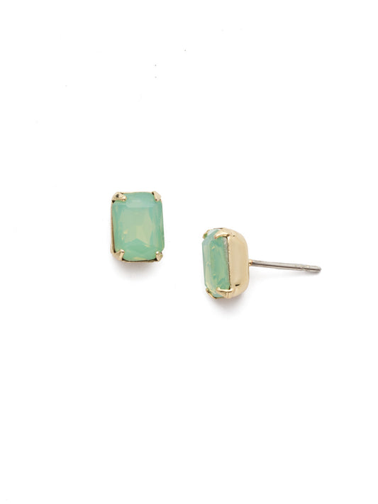 Sorrelli Pacific Opal Mini Emerald Cut Stud Earrings