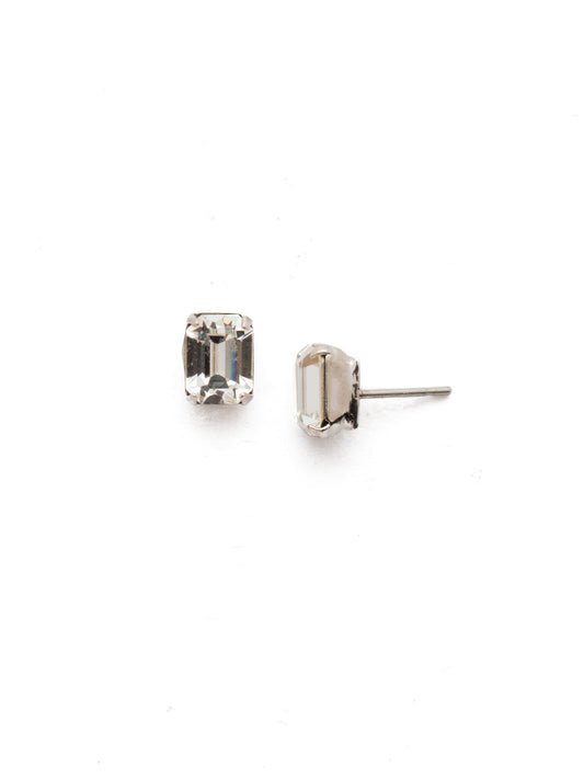 Sorrelli Crystal Mini Emerald Cut Stud Earrings