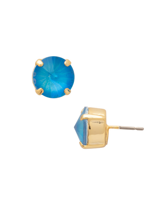 Sorrelli Electric Blue Shiny London Stud Earrings