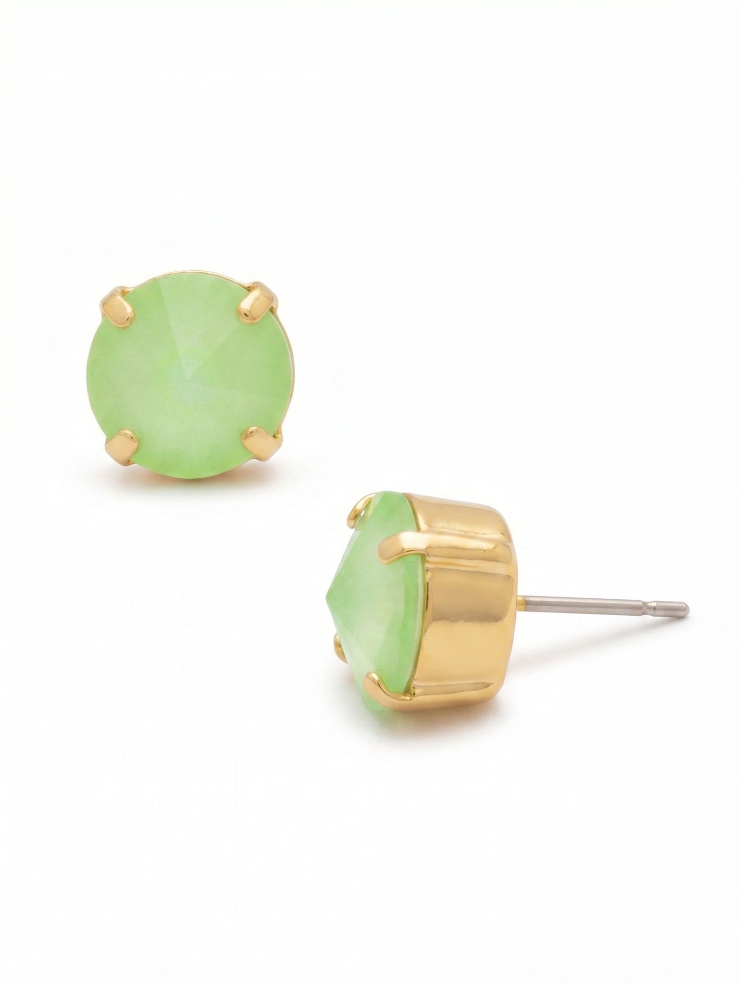 Sorrelli Lime Green Delite London Stud Earrings