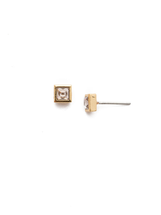 Sorrelli Begonia Square Stuff Stud Earrings