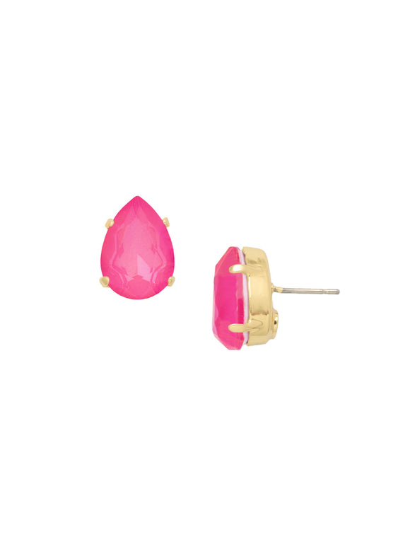 Sorrelli Electric Pink Ginnie Stud Earrings